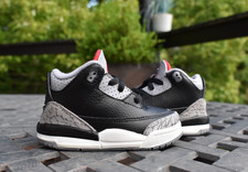 Nike Air Jordan 3 Retro OG TD 'Black Cement' DM0968-010 Toddler Size 5C