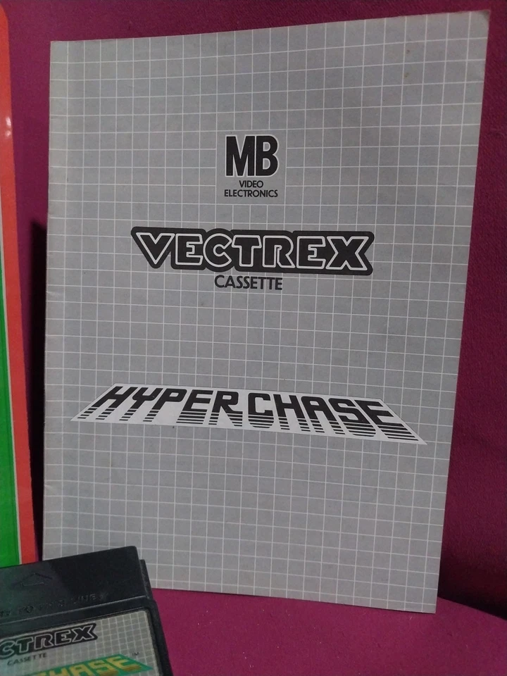 Vectrex Hyperchase Cartridge, Overlay, Sleave & Manual GCE Milton Bradley 1982 - Image 2 of 4
