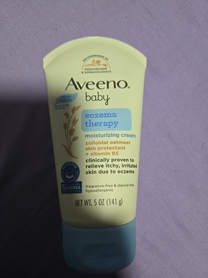 Aveeno Baby Eczema Therapy Moisturizing Cream 5 Fl. Oz Colloidal Oatmeal (M1)