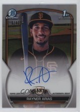 2023 Bowman Chrome Prospect Refractor 19/499 Rayner Arias #CPA-RA Auto 03ox