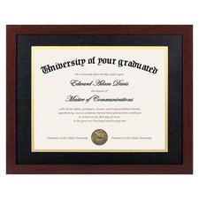 11x14 Diploma / Degree Certificates Frame with Double Mat for 8.5x11 Document