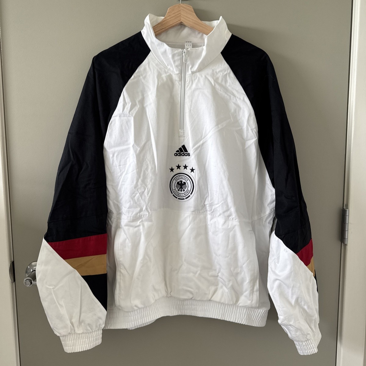 adidas ドイツ代表　iconジャケット　S トラックジャケット ADIDAS GERMANY ICON JACKET 2022 Medium Retro | eBay