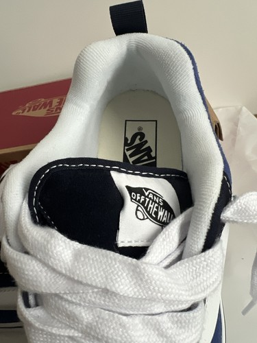 VANS Knu-Skool Azul Marino Blanco Tenis Bajos Zapatos de Skate Hombres Reino Unido 8 UE 42 EE. UU. Mujeres 10.5 - Imagen 7 de 14