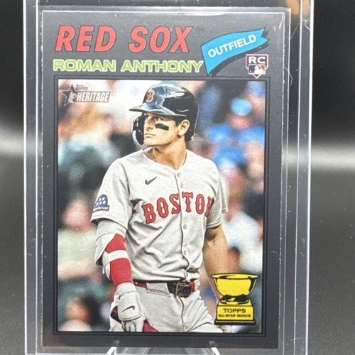 Topps 2026 Heritage Roman Anthony Red Sox #86 Rookie Dark Gray Border Card