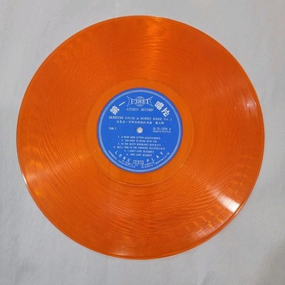 Vintage 1967 Orange Color Vinyl LP By First Records  Skeeter Davis /Bobby Bare