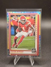 2025 Donruss Optic Xavier Worthy Fire Prizm #123 Chiefs