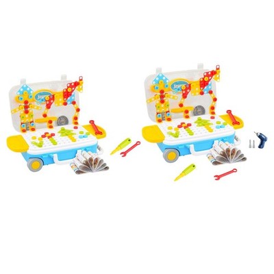 Technik-Kits für Kinder, Mutter und Schraube Spielzeug, Mutter Puzzle Block, pädagogisches DIY