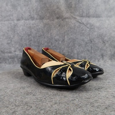 Sofft Shoes Womens 6 Comfort Pumps Slip On Patent Leather Cut Out Fashion Career