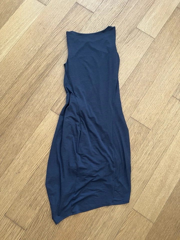 NWT Vintage Max Studio Leon Max Limited Edition Asymmetric Grey Ruched Dress XS - Image 4 of 4