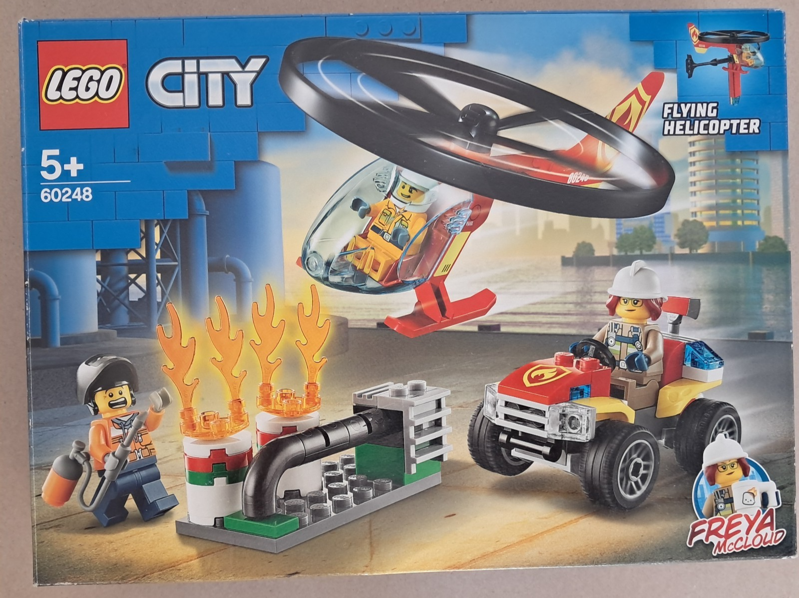 LEGO City 60248 Fire Rescue Helicopter & ATV Complete Boxed