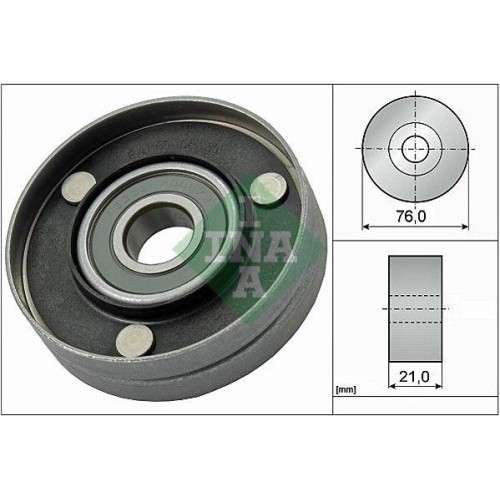 Umlenk /FüHrungsrolle Keilrippenriemen Schaeffler INA 532 0567 10 FüR Audi Seat-image
