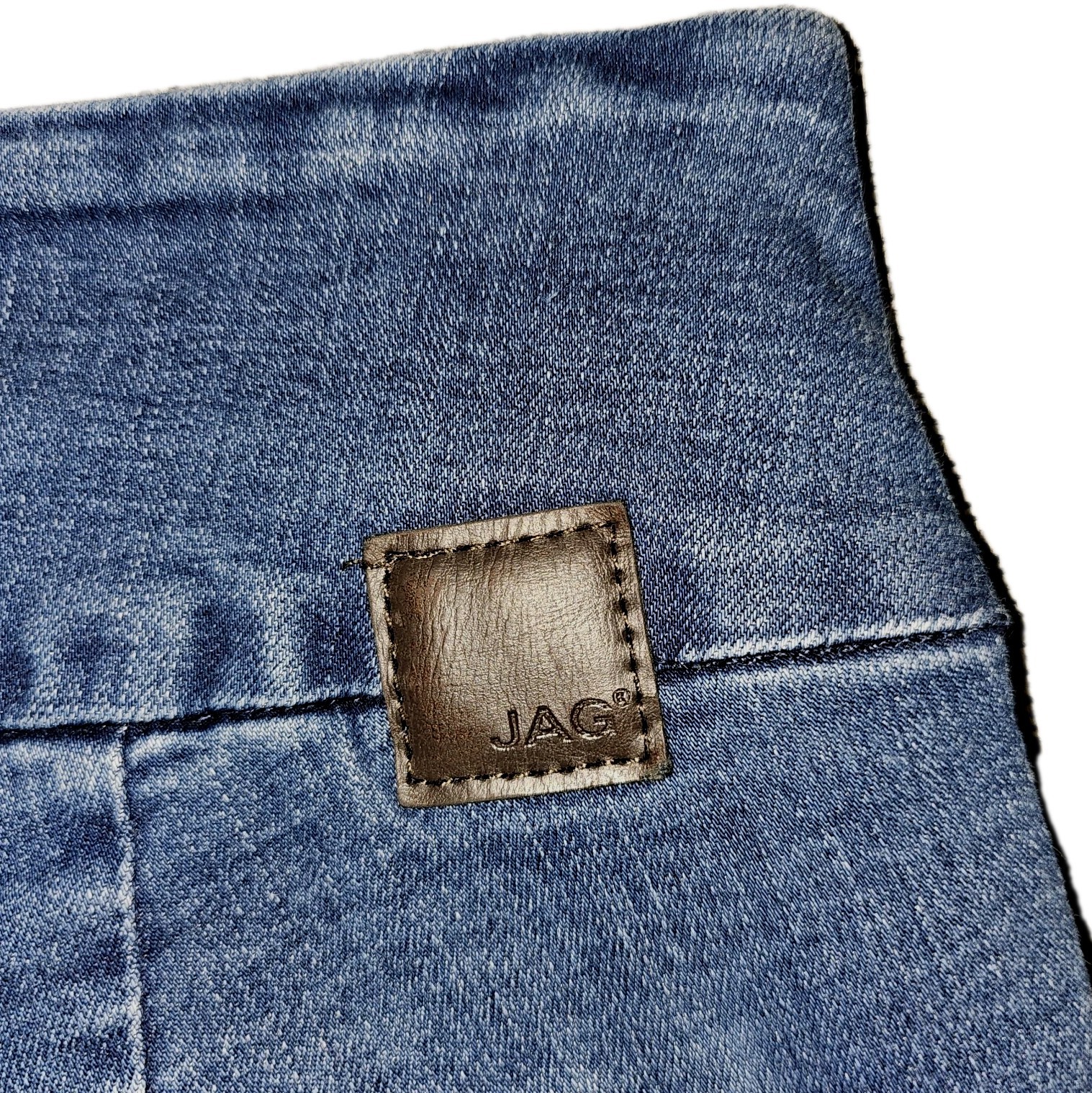 JAG Jeans Women’s Size 8 Pull-On High Rise Cropped Straight Leg Blue Denim Pants