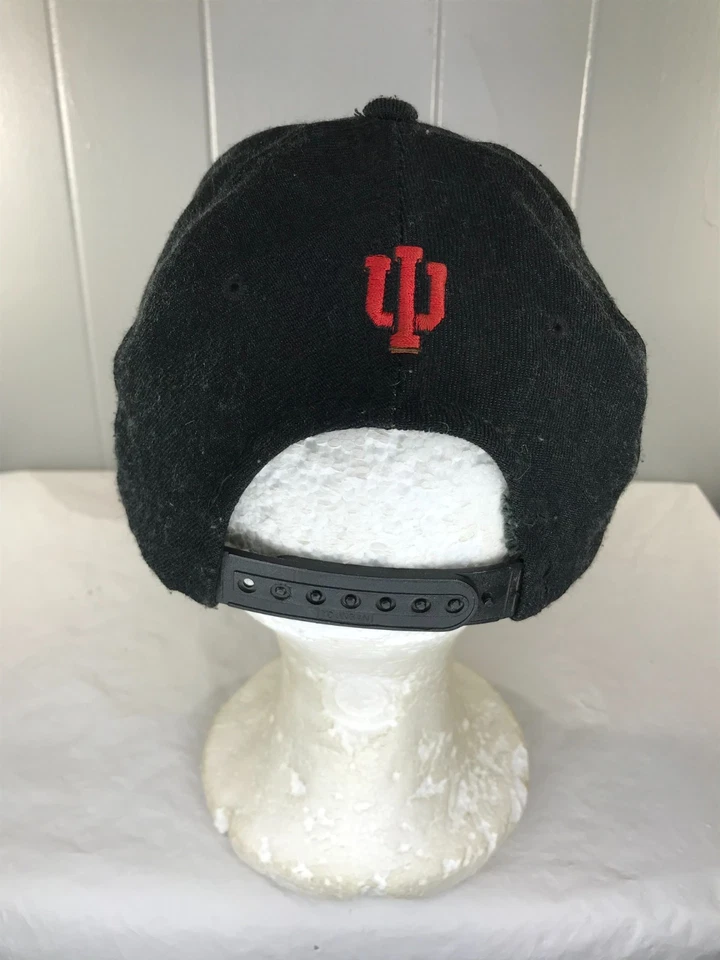 Vintage Indiana University Hoosiers Spellout Snapback Hat 90s Wool blend Youngan - Image 3 of 4