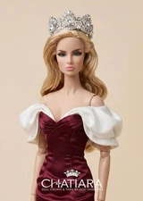 Beauty Pageant Diamond Crown/Tiara Babies_Fashion Royalty Dolls_2025-White