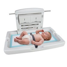 Durable Wall-Mounted Baby Changing Station, Heavy-Duty Design with Safety Str...