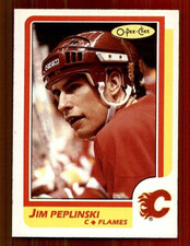 1986-87 O-Pee-Chee #182 Jim Peplinski NMMT