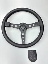 Momo Prototipo P5 Black Edition 350mm Steering Wheel Genuine Leather