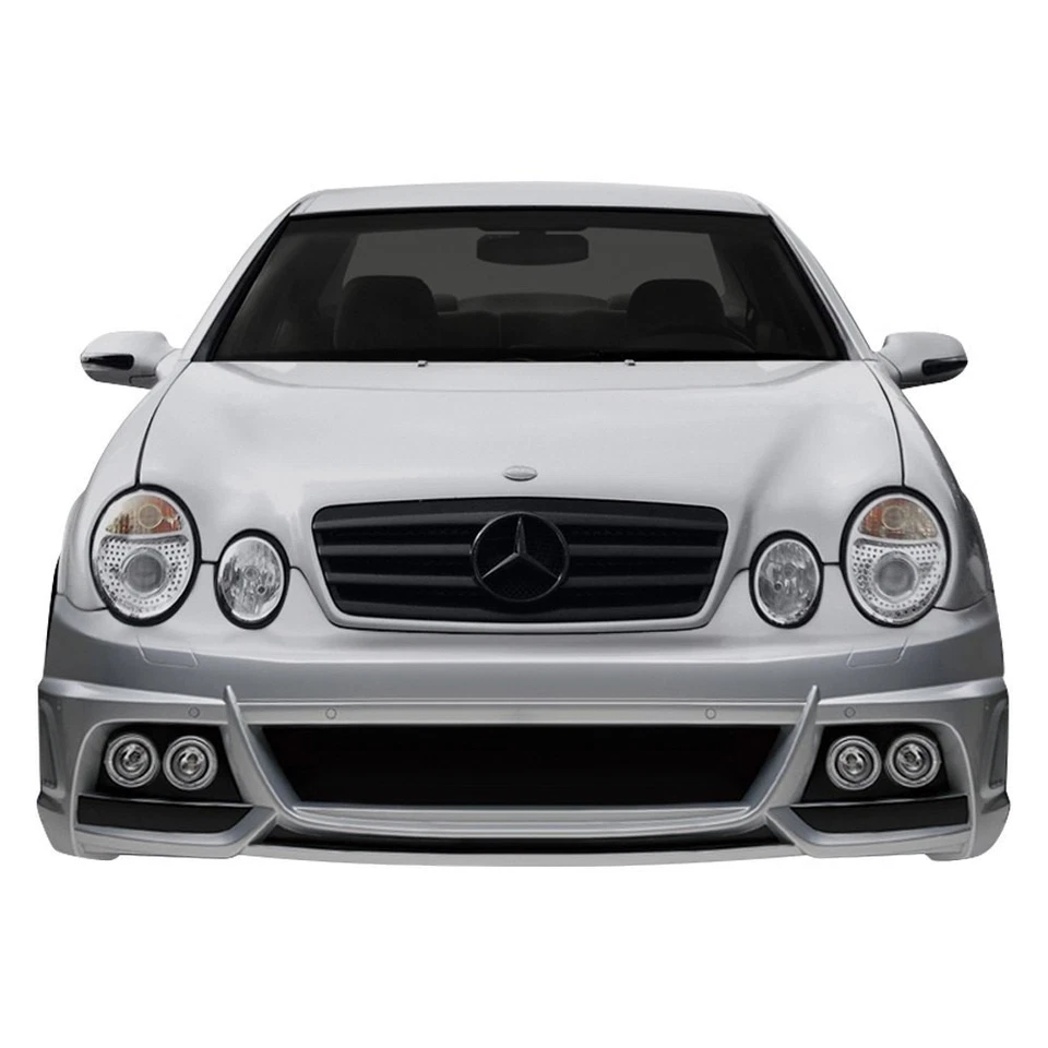 For Mercedes-Benz CLK320 98-02 W-1 Style Fiberglass Front Bumper Cover Unpainted Foto 2 de 4