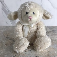BABY GUND FLUFFIES WHITE LAMB LOVEY PLUSH ANIMAL No. 5843