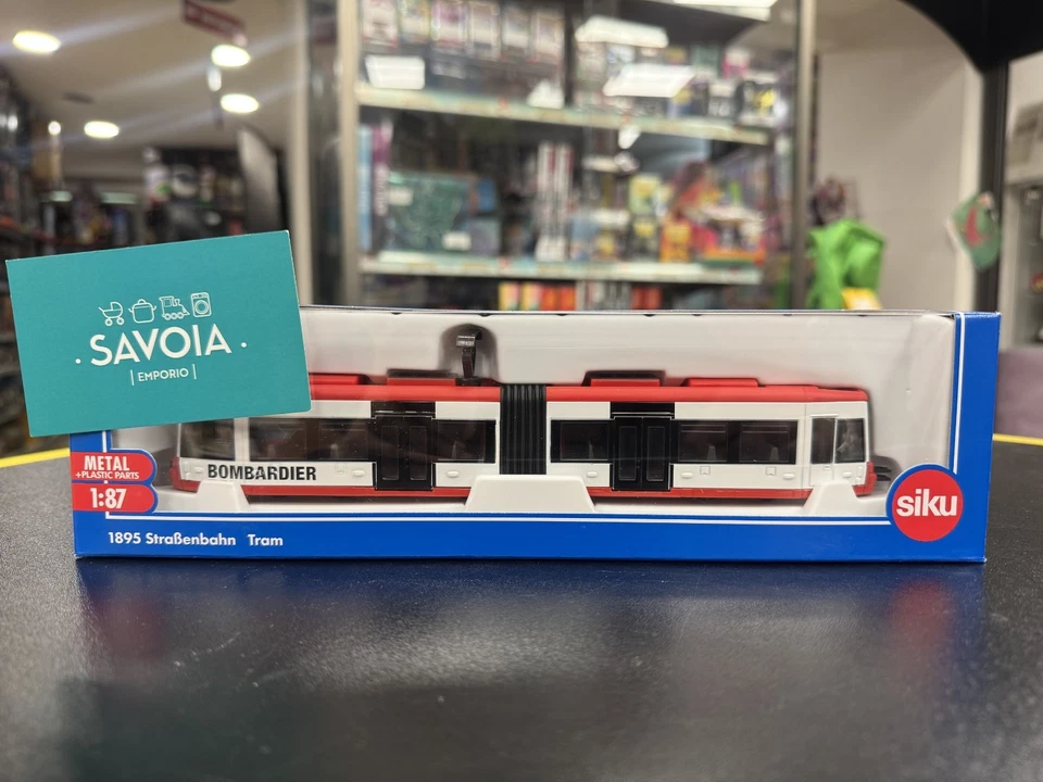 SIKU 1895 - modellino 1:87 - TRAM BOMBARDIER ROSSO/BIANCO - NUOVO - SIGILLATO - Immagine 2 di 4