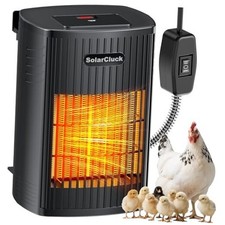 Smart Chicken Coop Heater With Thermostat, 600W/300W Winter Chicken Heater for