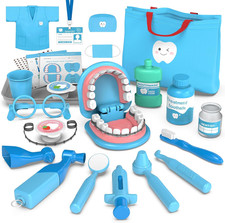 Dentist Play Set for Toddlers 3-5 - Doctor Kit Toy Gifts for 3 4 Year Old Girls,
