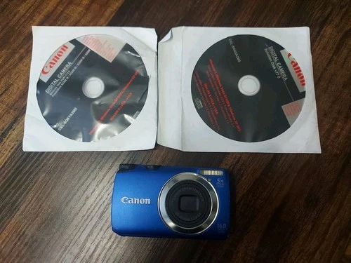 CANON POWERSHOT A3300 IS DIGITAL COMPACT CAMERA - 16MP - 5x ZOOM - BLUE
