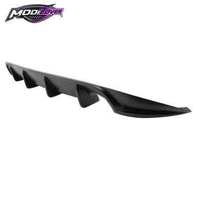 Fit 16-18 Nissan Maxima Rear Diffuser Valance Lip Valance Kit Unpainted Black PU