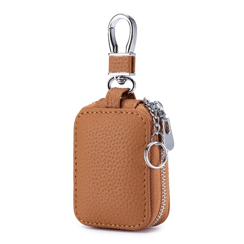 Bolso de cuero con cremallera para mujer Llavero Cartera Mini Bolso para llaves Bluetooth Bolso para auriculares - Imagen 17 de 19