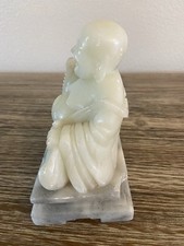 白色滑石主中国风雕像、雕像| eBay