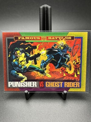 Marvel Punisher vs Ghost Rider 1993 Famous Battles SkyBox #176