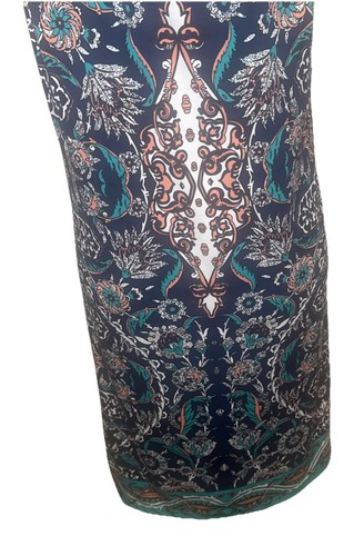 Max Studio Colorful Sleeveless Shift Dress Key Hole Back Stretch Sz M Summer - Picture 7 of 12