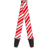 Guitar Strap - Candy Cane3 Stripe White/3-Red (Us Import) ACC NEU