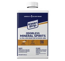 Klean Strip Odorless Mineral Spirits 1 Quart cleaning oil-based paint, stain