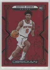 2021-22 Panini Obsidian Electric Etch Red Flood Quentin Grimes #189 0y8x
