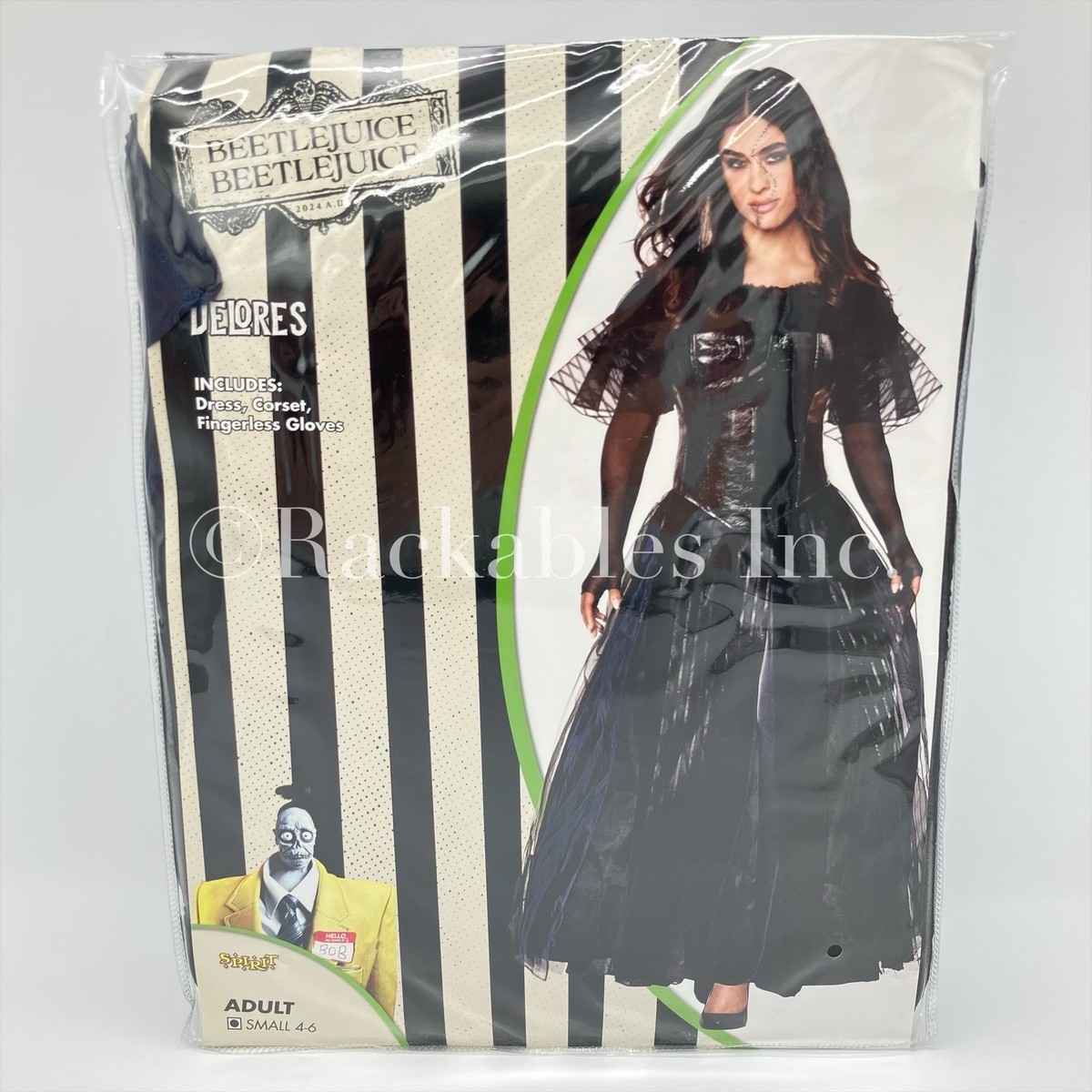 pオーダー ×2 01752088] Spirit Halloween Beetlejuice 2 Adult Delores Dress