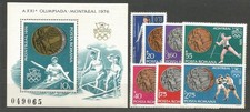 Romania - Mail 1976 Yvert 2984/90+H,127 ** Mnh Sports