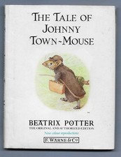 BEATRIX POTTER THE TALE OF JOHNNY TOWN-MOUSE 59p 4 1/4 X 5 5/8" 1989 HB DJ CLEAN