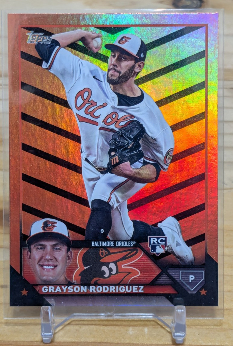 2023 Topps Update Series - Grayson Rodriguez #US50 Orange & Black Foil (RC)