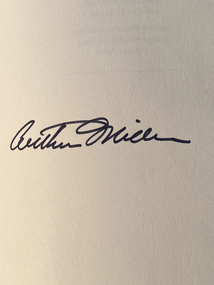 SIGNED Arthur Miller Fine Tooled 22kt Full Leather Binding COLLECTED PLAYS 1980 - Image 4 of 4