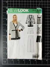 Simplicity #6786 ~ Pattern New Look Cardigan Top Pants Shorts Misses 8-18 ~FF UC