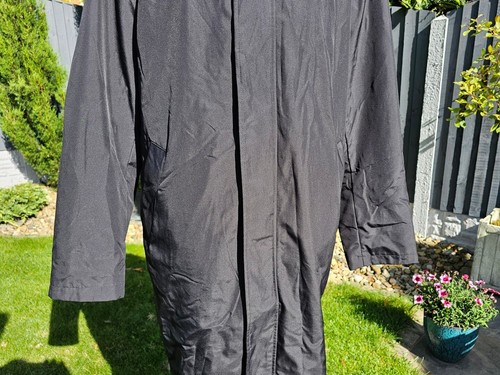 Austin Reed Trench Coat Men's 42R Large Black Padded Removable Lining Classic - Picture 3 of 14