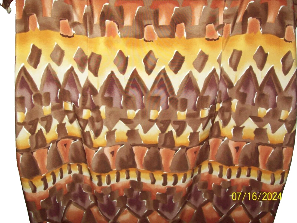 Vestido recto vintage John Roberts Southwestern 22WP retro marrón carrera forrado hasta la rodilla Foto 2 de 4