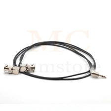 ZOOM F6 time code cable input and output line, 3.5 audio plug to 2 BNC