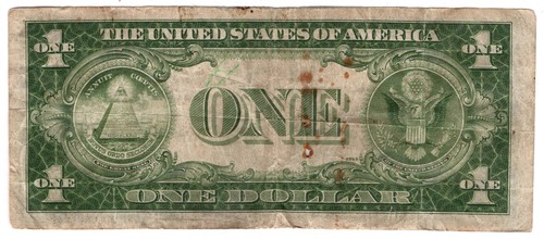 $1 1935-A North Africa WWII Emergency Silver Certificate Fr#2306 - Picture 2 of 2