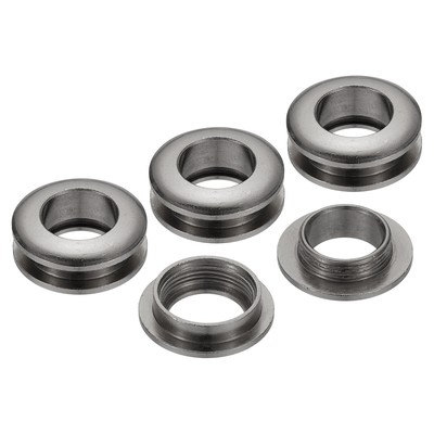 10 mm (2/5 Zoll) Messing Lochösen, 4 Stück Bogenflächentüllen, schwarz