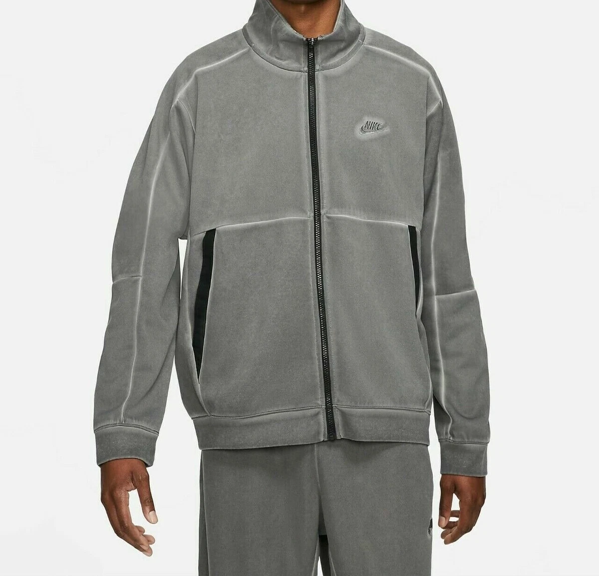 Nike grey deals track jacket