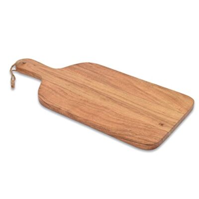 Acacia Wood Paddle Cutting Boards with handle (15'' x 7'' x 0.65'')