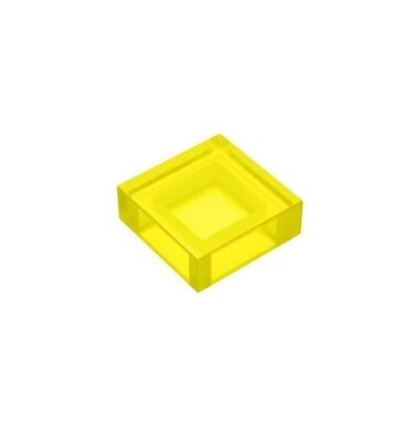 50x Klemmbausteine 1x1 Fliese, Tile ,3070b, Trans-Yellow ,Kompatibler Baustein