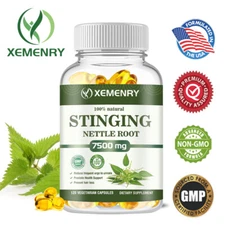 Stinging Nettle Root Capsules 7500mg - Support Prostate and Urinary Tract Health